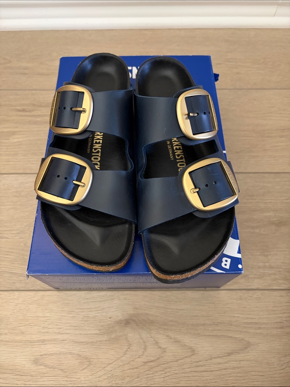 women’s Birkenstock blue size US 10